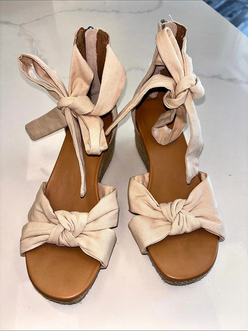 UGG Yarrow Wedge Sandals Beige
